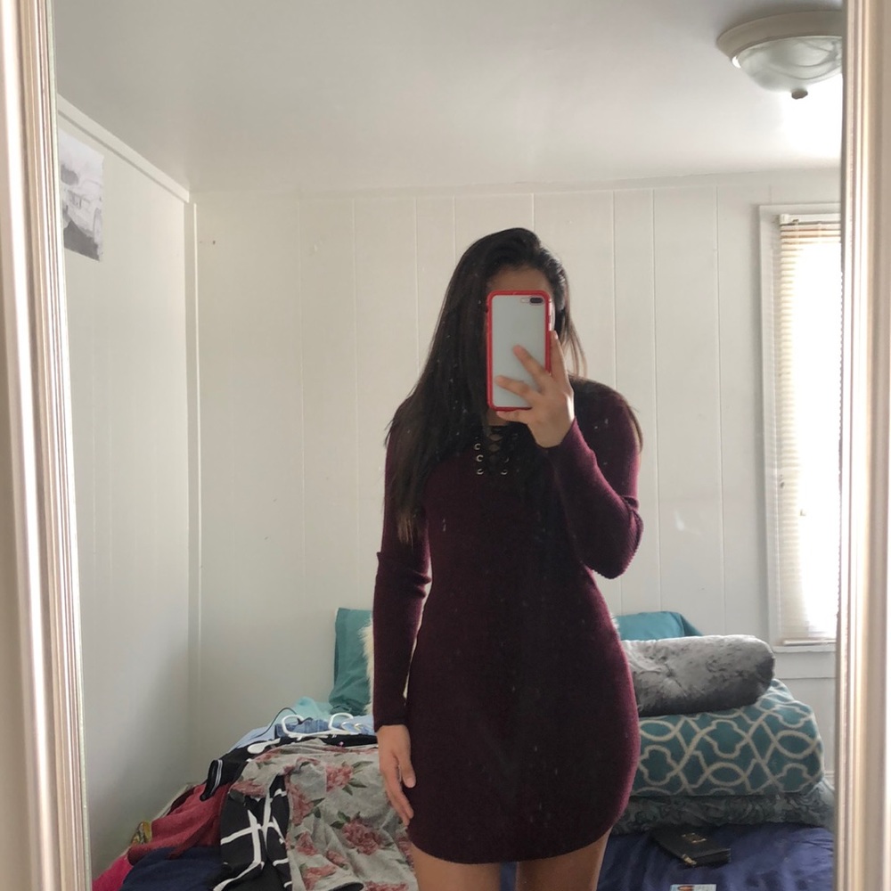 Beautiful warm dress, M(7-9)